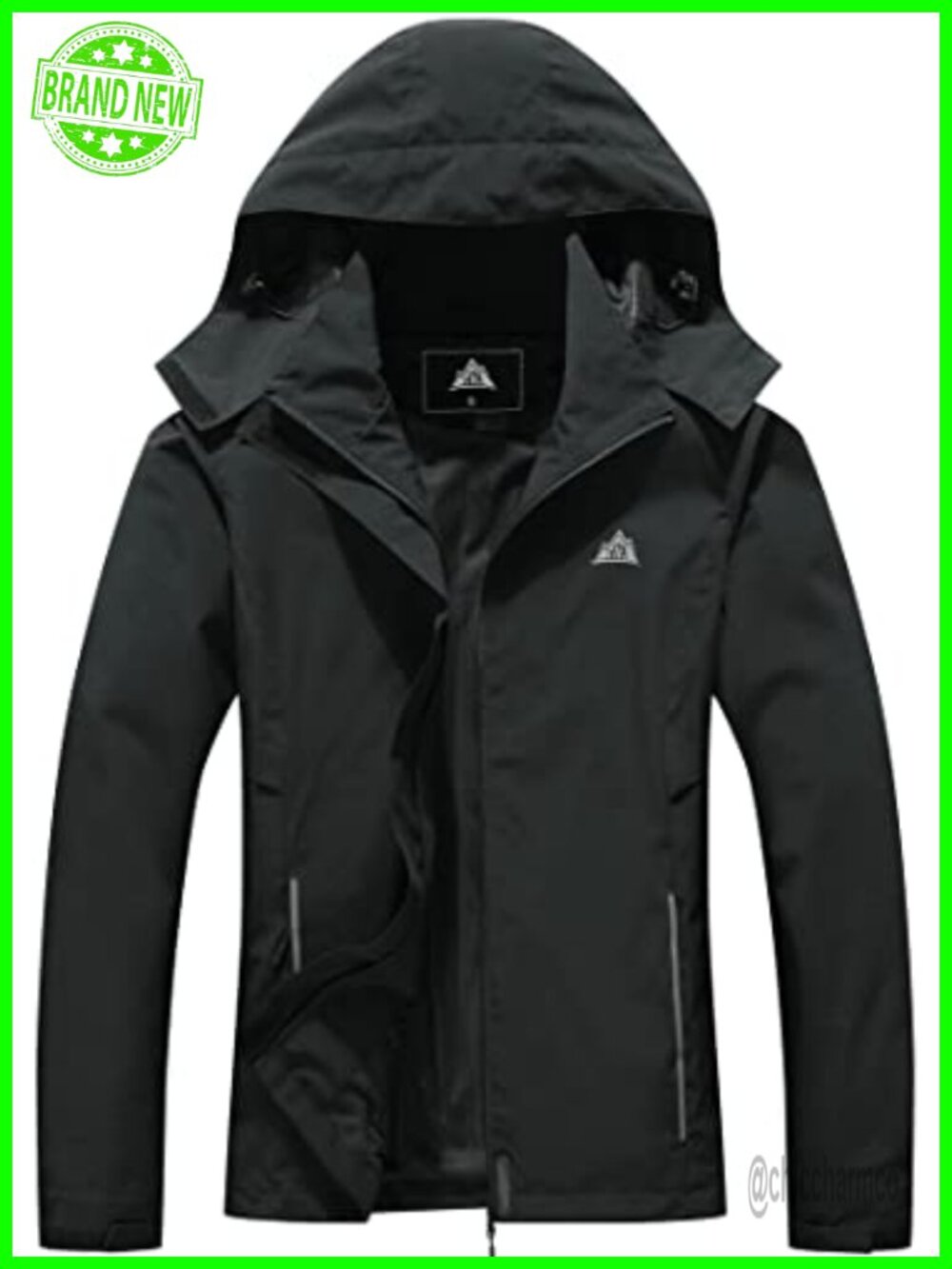 Waterproof Windproof Rain Jacket Hooded Hiking Softshell Windbreaker
